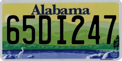 AL license plate 65DI247