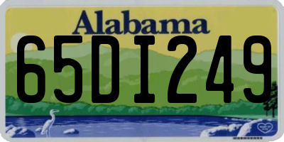 AL license plate 65DI249