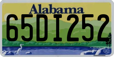 AL license plate 65DI252