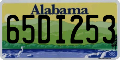 AL license plate 65DI253