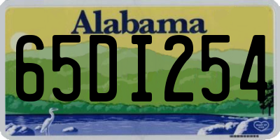 AL license plate 65DI254