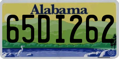 AL license plate 65DI262