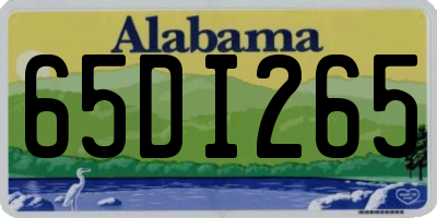 AL license plate 65DI265