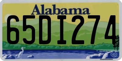 AL license plate 65DI274