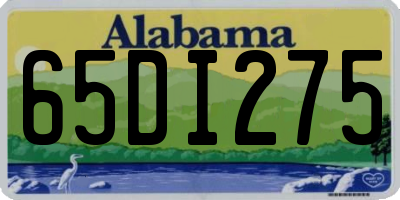 AL license plate 65DI275