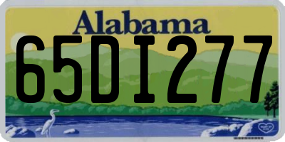 AL license plate 65DI277