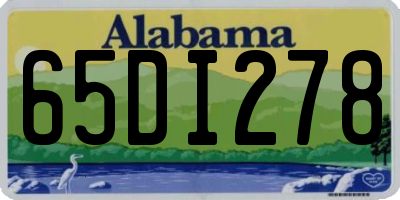 AL license plate 65DI278