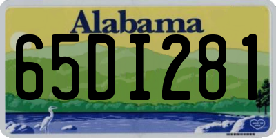 AL license plate 65DI281