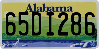 AL license plate 65DI286