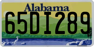 AL license plate 65DI289