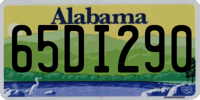 AL license plate 65DI290