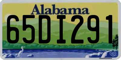 AL license plate 65DI291