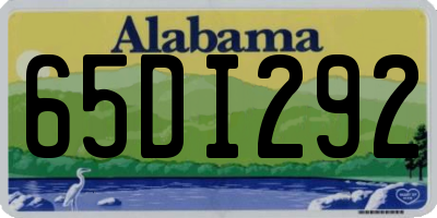 AL license plate 65DI292