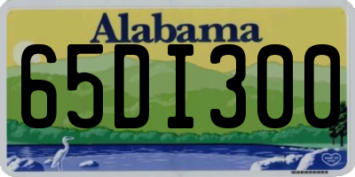 AL license plate 65DI300