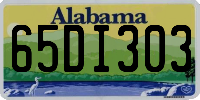 AL license plate 65DI303