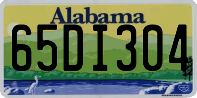 AL license plate 65DI304