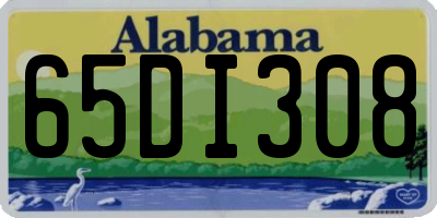 AL license plate 65DI308