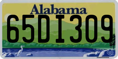 AL license plate 65DI309