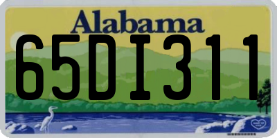 AL license plate 65DI311