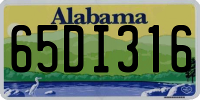 AL license plate 65DI316