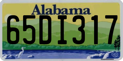AL license plate 65DI317