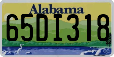 AL license plate 65DI318