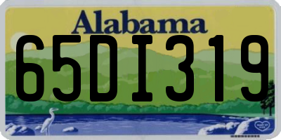 AL license plate 65DI319