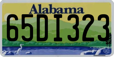 AL license plate 65DI323