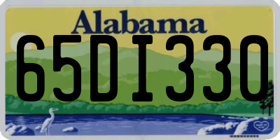 AL license plate 65DI330