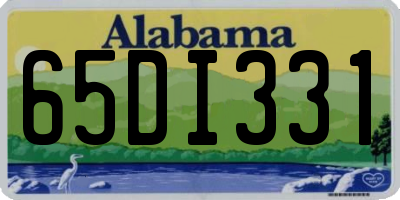 AL license plate 65DI331