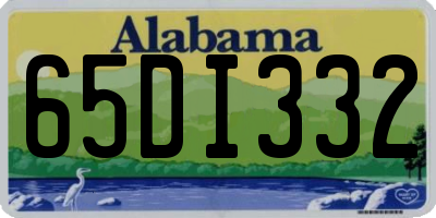 AL license plate 65DI332