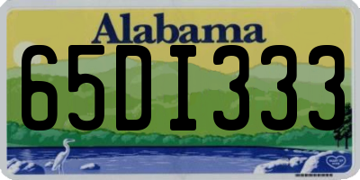 AL license plate 65DI333