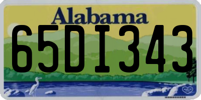 AL license plate 65DI343