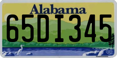 AL license plate 65DI345