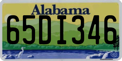 AL license plate 65DI346