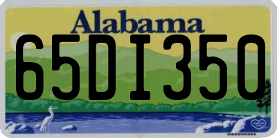 AL license plate 65DI350