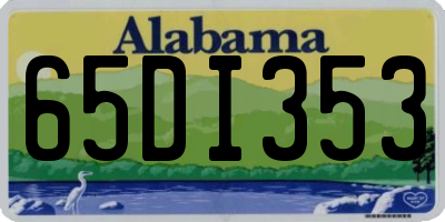 AL license plate 65DI353