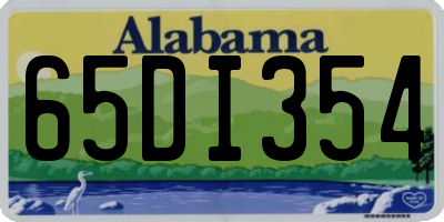 AL license plate 65DI354