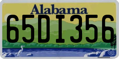 AL license plate 65DI356