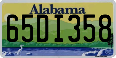 AL license plate 65DI358