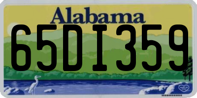 AL license plate 65DI359