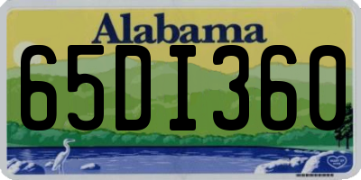 AL license plate 65DI360