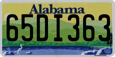AL license plate 65DI363
