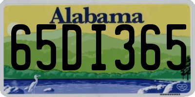 AL license plate 65DI365