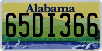 AL license plate 65DI366