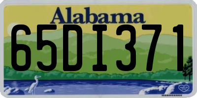 AL license plate 65DI371