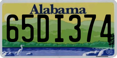 AL license plate 65DI374