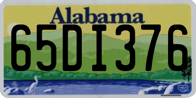 AL license plate 65DI376