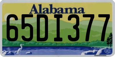 AL license plate 65DI377