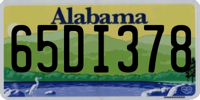 AL license plate 65DI378